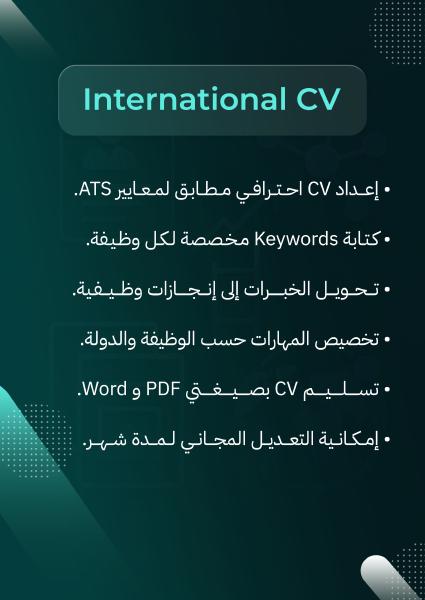 International CV image